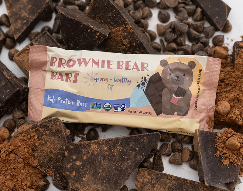 Young + Healthy Fit Brownie Bear Bar Single Protein Bar