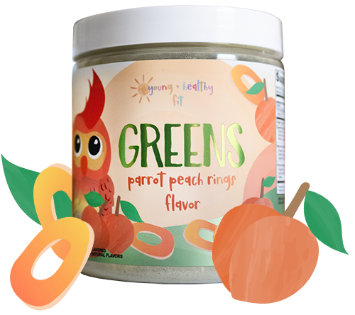 parrot peach ring greens