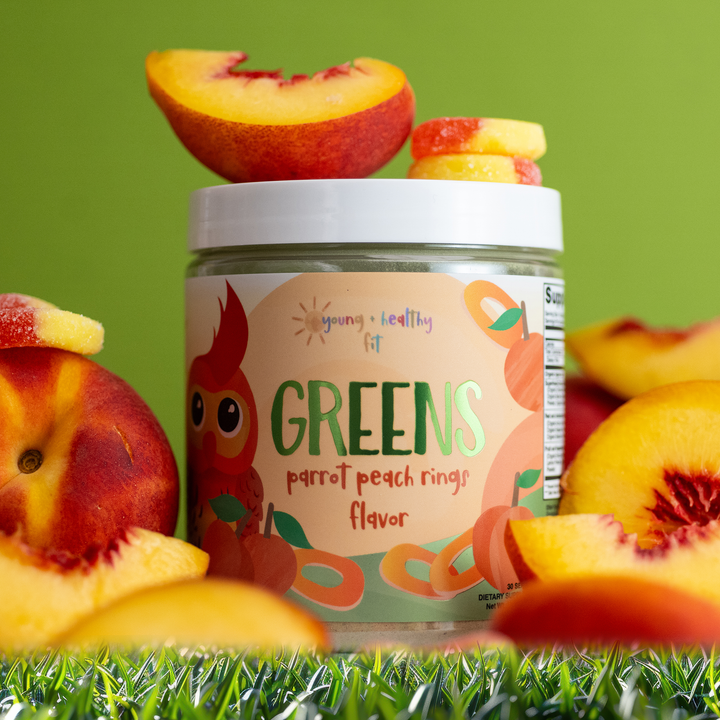 parrot peach ring greens